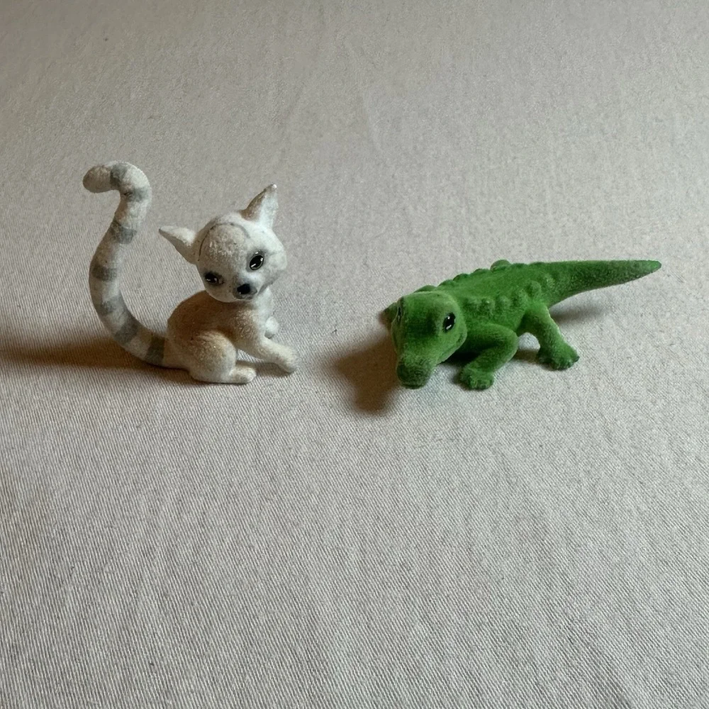 Lot Of 2 Jungle In My Pocket, Animal Figures‎ Felt Replacement Pieces